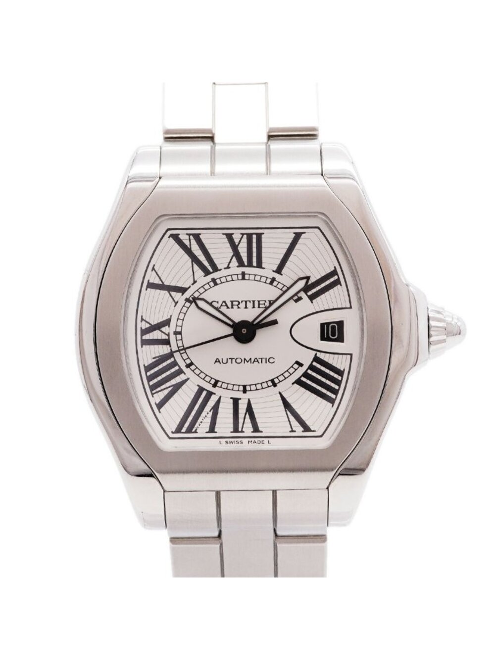 Cartier Roadster LM Silver Dial Watch